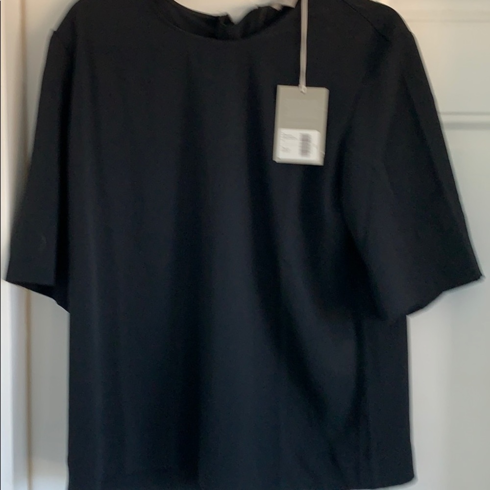 EVERLANE Black Boxy Fit Back Zipper